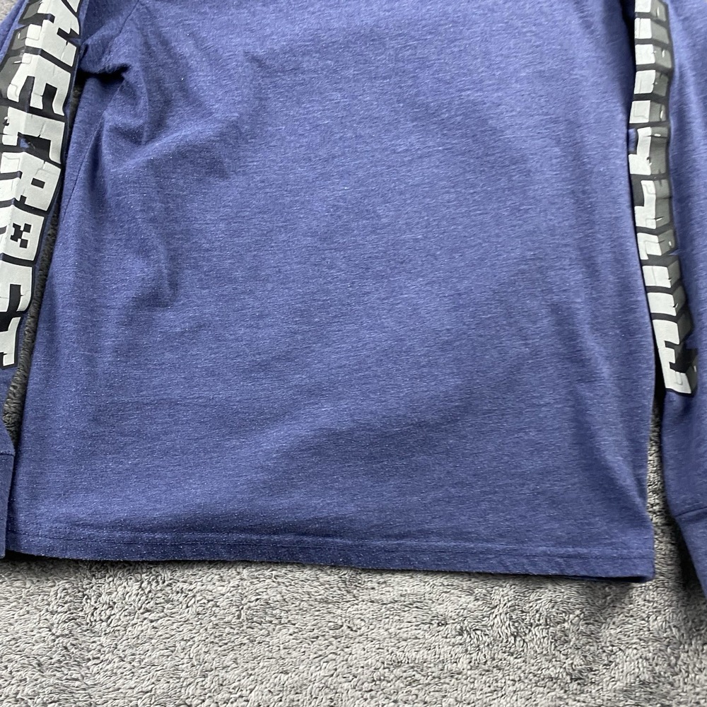 Minecraft Creeper Enderman Ghast Characters Boys Medium 10/12 Blue Long Sleeve - Picture 12 of 13